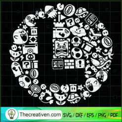 L Word Super Mario SVG, Mario Bros SVG, Super Luigi SVG