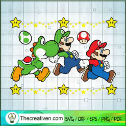 Super Mario SVG, Luigi SVG, Yoshi SVG