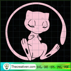 Mew SVG, Pokemon SVG, Pokemon Movie SVG