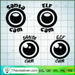 Santa Cam SVG, Elf Cam SVG, Christmas Cam SVG