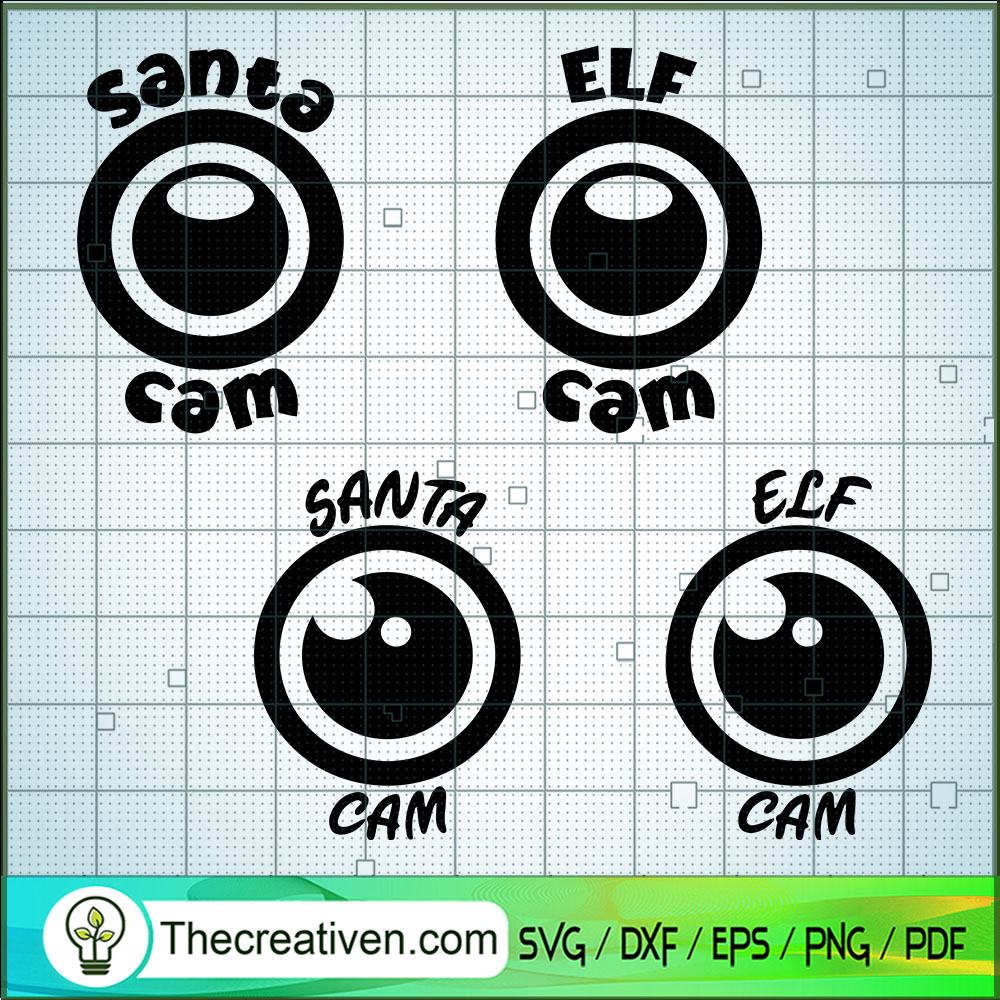 Santa Cam SVG, Elf Cam SVG, Christmas Cam SVG 1 Santa Cam SVG, Elf Cam SVG, Christmas Cam SVG