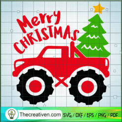 Merry Christmas Truck SVG, Christmas Truck SVG, Funny Christmas SVG