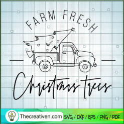 Farm Fresh Christmas Trees SVG Cut File for Cricut & Silhouette