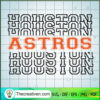 Houston Astros SVG, Houston Astros The Words SVG, MLB SVG