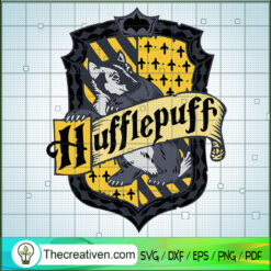 Hufflepuff Logo SVG, Harry Potter SVG, Hogwarts Life SVG