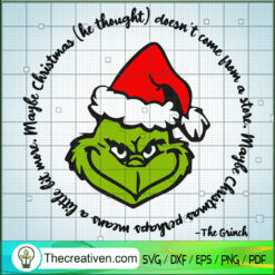 Maybe Christmas Doesn't Come SVG Cut File for Cricut & Silhouette