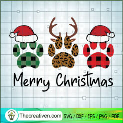 Merry Christmas Animal SVG, Funny Christmas SVG, Reindeer SVG