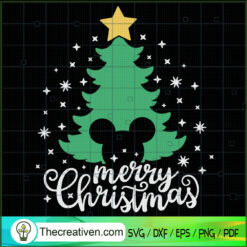Mickey Merry Christmas SVG, Merry Christmas SVG, Disney Christmas SVG