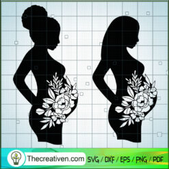 Pregnant Woman SVG, Gift for Mom SVG, Mother SVG