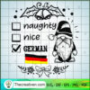 Naughty Nice German SVG, Gnomes Germany SVG, Germany Christmas SVG