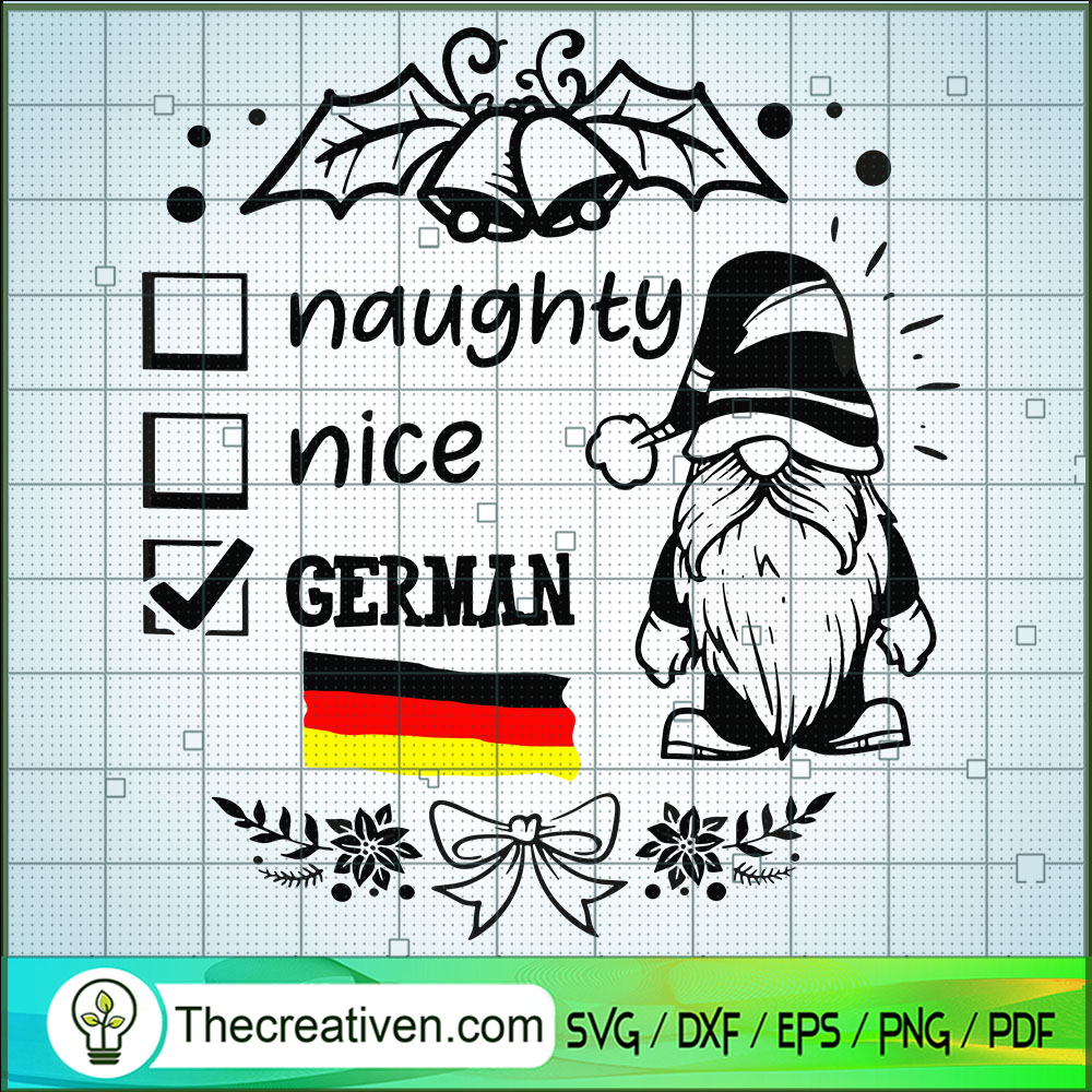 Naughty Nice German SVG, Gnomes Germany SVG, Germany Christmas SVG 1 Naughty Nice German SVG, Gnomes Germany SVG, Germany Christmas SVG
