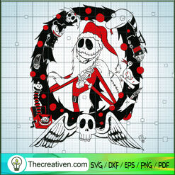 Jack Skellington Santa Claus SVG Cut File for Cricut & Design 62112