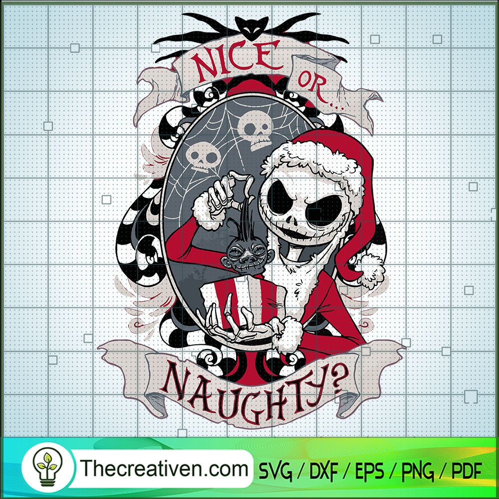 Nice or Naughty? Jack Skelli SVG Cut File for Cricut 1 Nice or Naughty? Jack Skelli SVG Cut File for Cricut