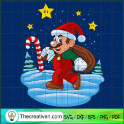 Mario Santa Claus SVG, Mario SVG, Christmas SVG