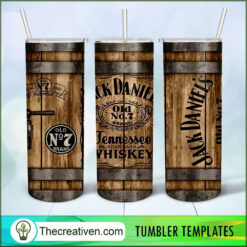 The Creativen 35 Jack Daniel's Old No.7 20oz Skinny Tumbler Wrap – Digital Download
