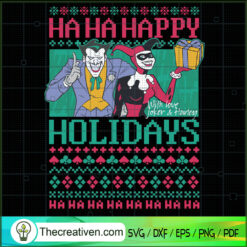 Hahaha Happy Holidays SVG Cut File for Cricut & Silhouette