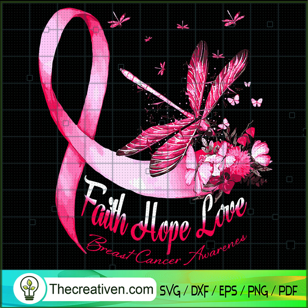 Faith Hope Love Breast Cance SVG Cut File for Cricut 1 Faith Hope Love Breast Cance SVG Cut File for Cricut