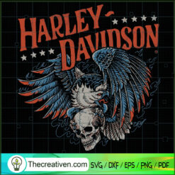Harley Davidson Skull Wing SVG Cut File for Cricut & Silhouette