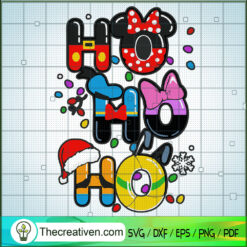 Ho Ho Ho Disney Christmas SVG, Walt Disney SVG, Merry Christmas SVG