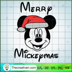 Merry Mickeymas SVG, Disney Mickey Mouse SVG, Mickey Christmas SVG