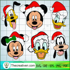 Disney Characters Head Chris SVG Cut File for Cricut
