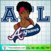 Atlanta Braves Girl SVG Cut File for Cricut & Silhouette 3 Melody Atl Braves