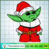 Santa Baby Yoda SVG, Alien Santa SVG, Star Wars Christmas SVG