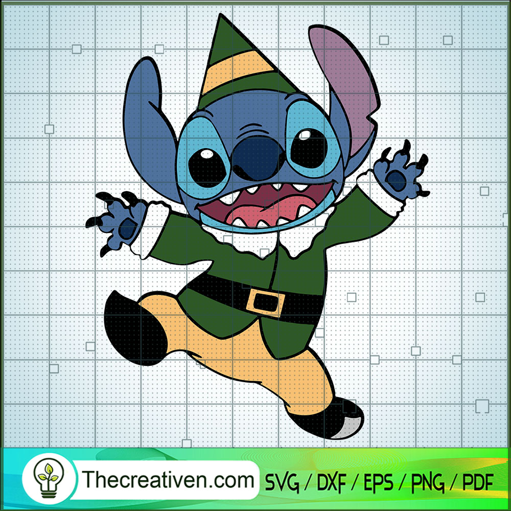 Christmas Stitch Elf SVG, Funny Stitch SVG, Elf Christmas SVG 1 Christmas Stitch Elf SVG, Funny Stitch SVG, Elf Christmas SVG