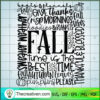 Fall Typography SVG, Give Thanks Fall SVG, Thanksgiving SVG 3 FallTypography copy