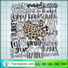 Thanksgiving Typography SVG Cut File for Cricut & Silhouette
