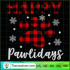 Happy Pawlidays Buffalo Plaid copy