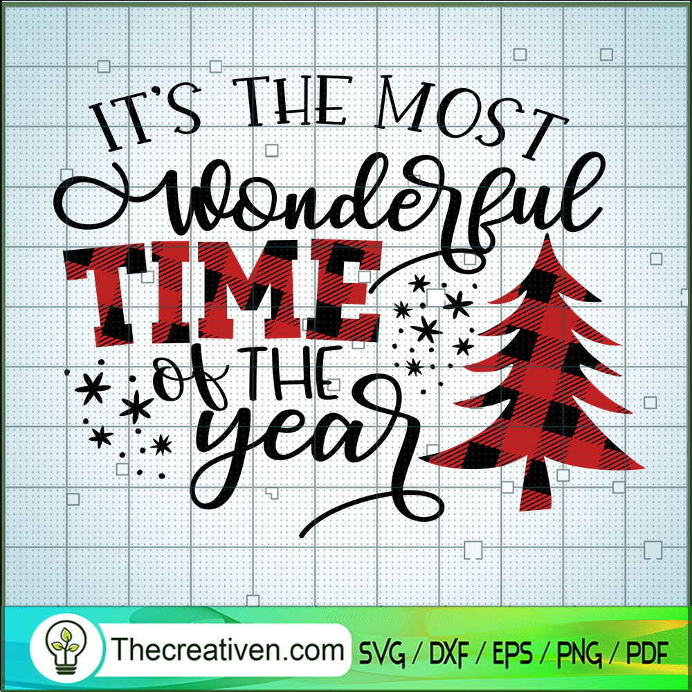 It's The Most Wonderful Time Of The Ye SVG Cut File fo Design 63170 1 It's The Most Wonderful Time Of The Ye SVG Cut File fo Design 63170