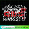 Merry Christ Mas Plaid White SVG Cut File for Cricut & Silhouette 2 Merry Christ Mas Plaid White copy