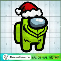 Grinch Imposter Crewmate SVG Cut File for Cricut & Silhouette
