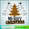 Leopard Print Christmas Tree SVG Cut File for Cricut & Silhouette