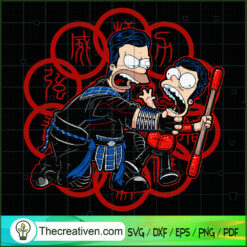 The Simpson Shang-Chi SVG Cut File for Cricut & Silhouette