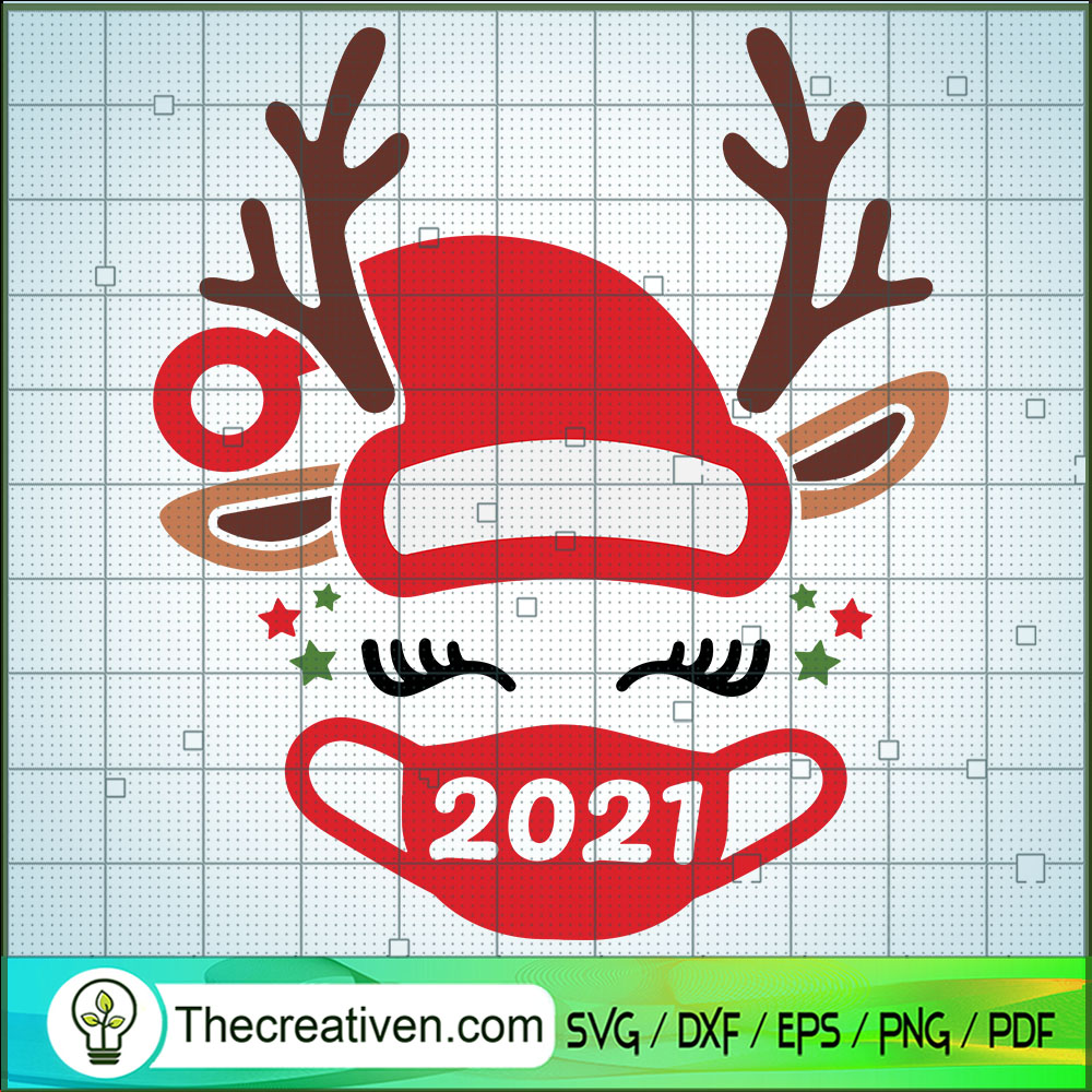 Christmas Reindeer 2021 SVG Cut File for Cricut & Silhouette 1 Christmas Reindeer 2021 SVG Cut File for Cricut & Silhouette