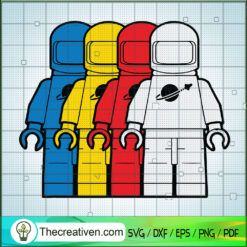 Lego Astronaut SVG, Classic Spacemen SVG, Lego Men SVG