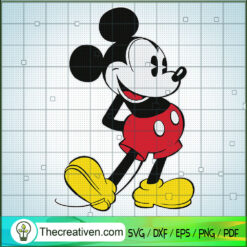 Disney Mickey Mouse Classic Pose SVG Cut File for Cricut & Silhouette