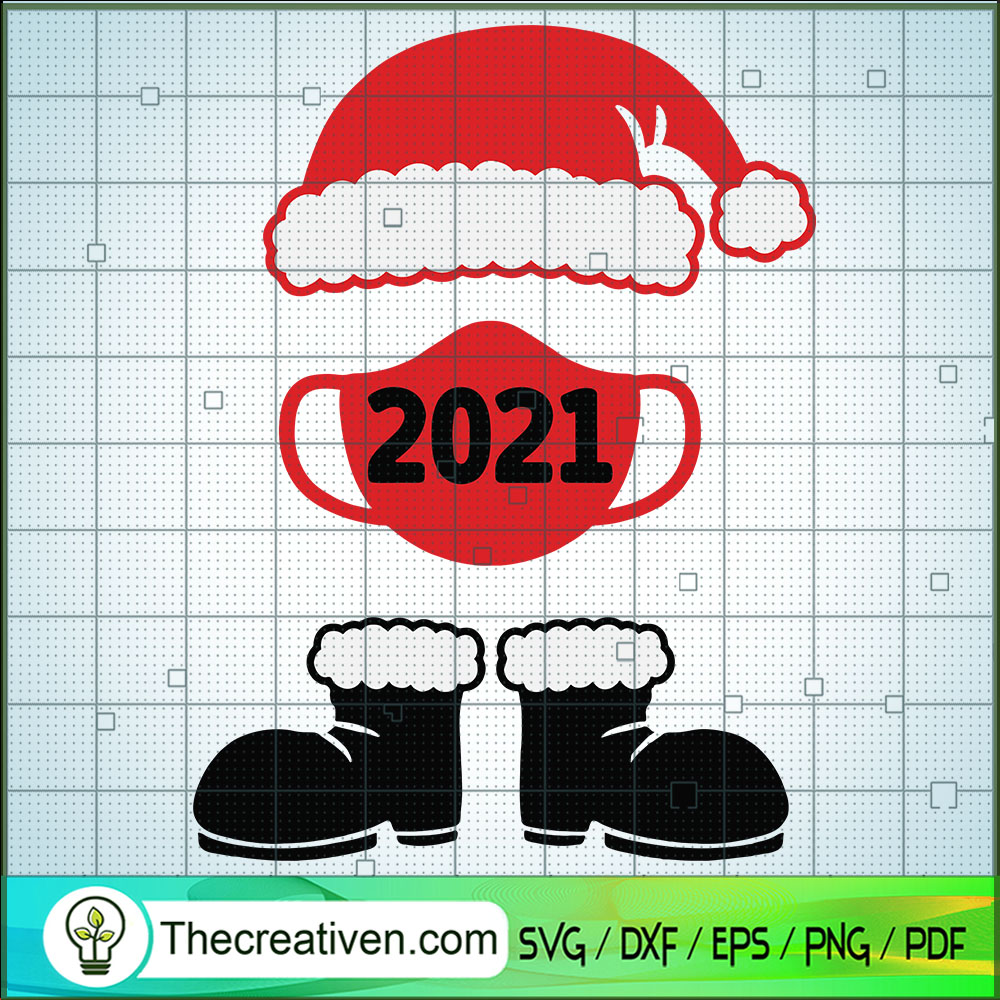 Funny Santa 2021 SVG, Christmas 2021 SVG, Christmas Covid SVG 1 Funny Santa 2021 SVG, Christmas 2021 SVG, Christmas Covid SVG