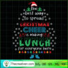 Funny Lunch Lady Christmas Cheer Christmas Xmas copy