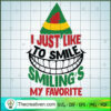 I Just Like To Smile Smiling SVG Cut File for Cricut 2 I just Like to Smile Elf SVG Cut File for Cricut Silhouette Funny Christmas T Shirt Design copy