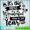 It's The Most Wonderful Time Of The Ye SVG Cut File fo Design 63705