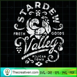 Stardew Fresh Goods Valley Pelican Town SVG, Rooster SVG, Logo SVG
