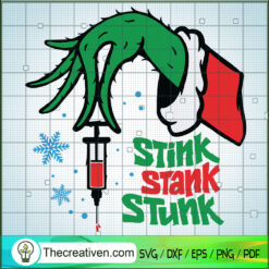 Grinch Hand Stink Stank Stunk SVG Cut File for Cricut  Design 63730