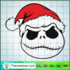 Jack Skellington Santa Hat SVG Cut File for Cricut & Silhouette 2 Jack Skellington SVGJack Christmas SVGFunny Christmas svgChristmas cut file copy