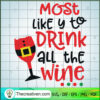 Most Like Y To Drink All The Wine SVG Cut File for Cricut & Silhouette