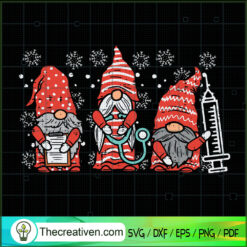 Christmas Gnomies Nurse SVG, Christmas Covid SVG, Gnomes Christmas SVG