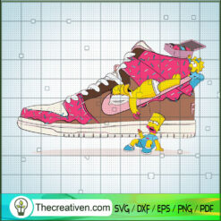 Nike Air Force 1 SVG, The Simpson SVG, Cartoon SVG