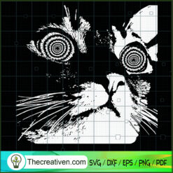 Face Cat Horror SVG, Cat SVG, Pet Lover SVG